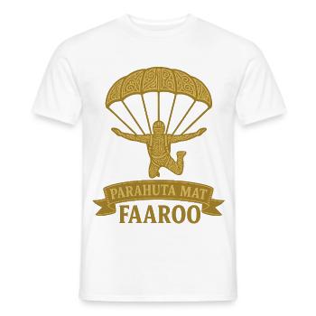 Tahitianischer Fallschirm - Männer T-Shirt - Weiß - Vorne - AI Model Male 178 dark (178cm)