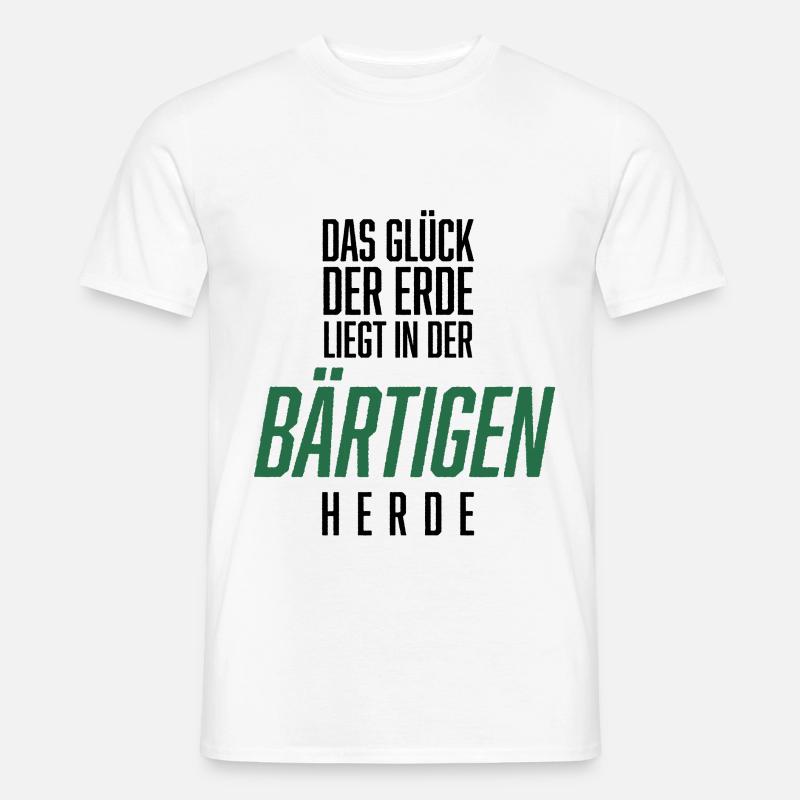 Bart, Bartträger, Lustiger Spruch, Bärtige Herde - Männer T-Shirt - Weiß