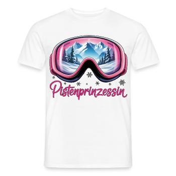 Piste princess - T-shirt homme - blanc - Devant - AI Model Male 178 dark (178cm)