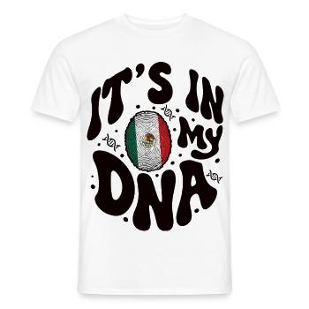 Mexikanische DNA Mexiko Flagge Hispanisch - Männer T-Shirt - Weiß - Vorne - AI Model Male 178 dark (178cm)