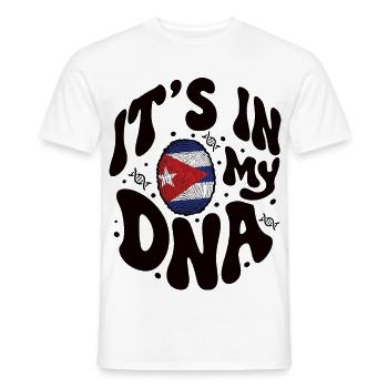 Cuban DNA Cuba Flag Hispanic - Men's T-Shirt - white - Front - AI Model Male 178 dark (178cm)