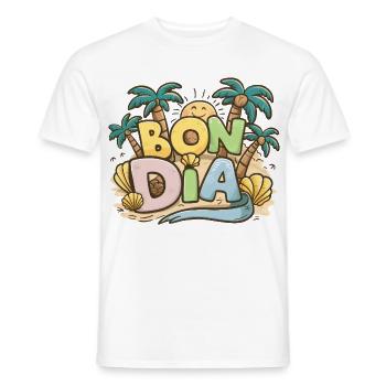 Cadeau Souvenir Bon Dia Expression Culturelle Cata - T-shirt homme - blanc - Devant - AI Model Male 178 dark (178cm)