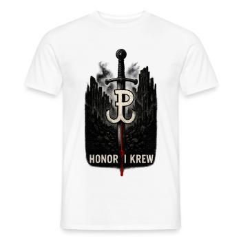 Honor i Krew Polish Resistance Art - Men's T-Shirt - white - Front - AI Model Male 178 dark (178cm)