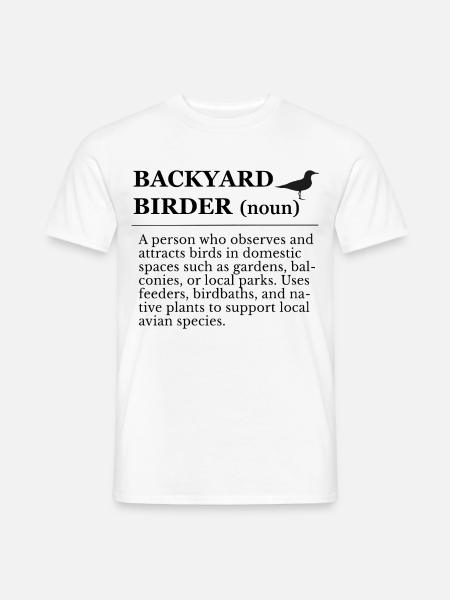 Bird watching in the garden - Men's T-Shirt - white