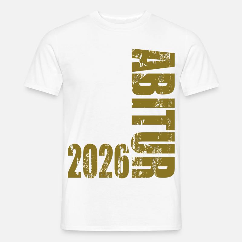 Abitur 2026 - Mænd T-shirt - hvid
