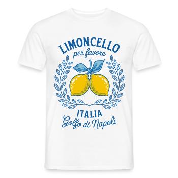 Limoncello Per Favore Italien Golfo di Napoli - Männer T-Shirt - Weiß - Vorne - AI Model Male 178 dark (178cm)