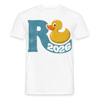 Gummy Duck Pension 2026 - Retraite - Pension - T-shirt homme - blanc - Devant - AI Model Male 178 dark (178cm)