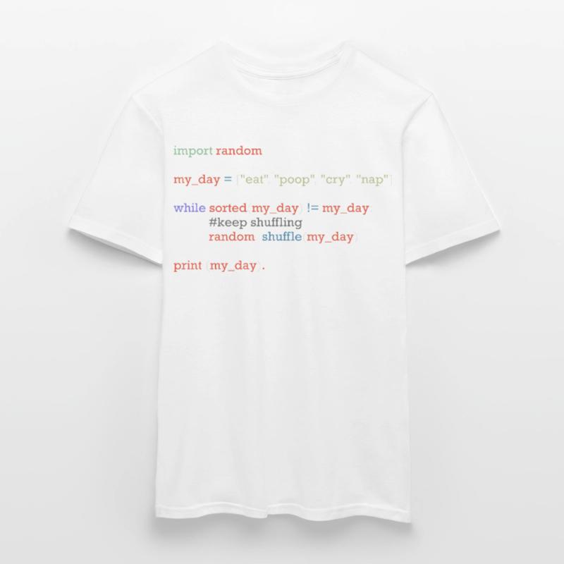 Drôle de code python sur la vie quotidienne, bébé T-shirt homme