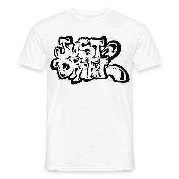 Just Drift - Men's T-Shirt - white - Front - AI Model Male 178 dark (178cm)