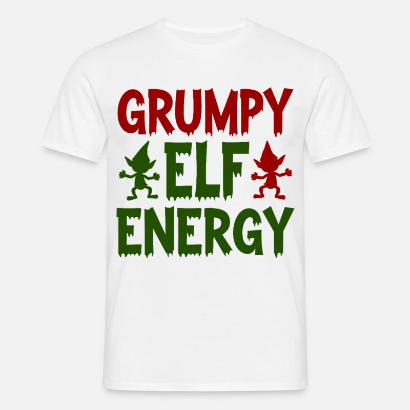 Grumpy Elf Energy Grumpy Imp - Men's T-Shirt - white