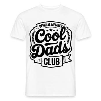 Official Member – Cool Dads Club - Men's T-Shirt - white - Front - AI Model Male 178 dark (178cm)