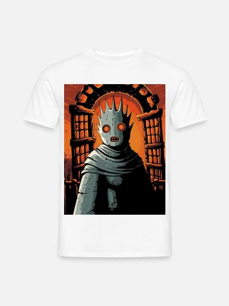 Torwächter im Flammenreich - Männer T-Shirt - Weiß