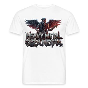 Heavy Metal Grandpa - Männer T-Shirt - Weiß - Vorne - AI Model Male 178 dark (178cm)