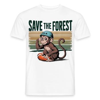 Save the Forest Nature Ecology Green Action Gift - Männer T-Shirt - Weiß - Vorne - AI Model Male 178 dark (178cm)