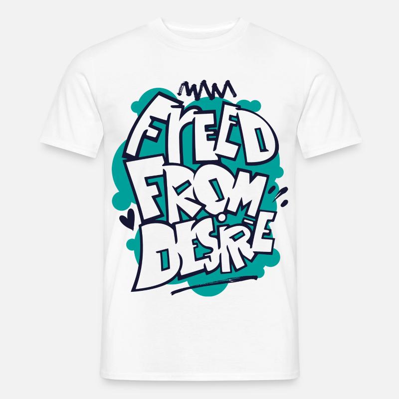 Feed From Desire Graffiti Tee - Männer T-Shirt - Weiß