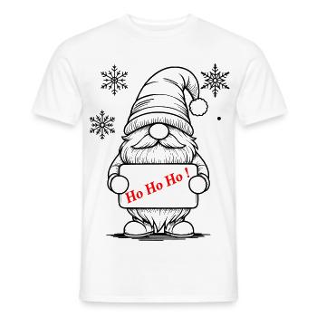 Weihnachtsgnom - Männer T-Shirt - Weiß - Vorne - AI Model Male 178 dark (178cm)