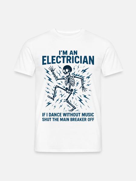 Elektriker Elektromeister - Ich bin Elektriker - Männer T-Shirt - Weiß
