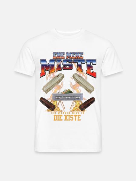 Ene Mene Miste Ich Wünsch Mich In Kiste Bootleg - Männer T-Shirt - Weiß