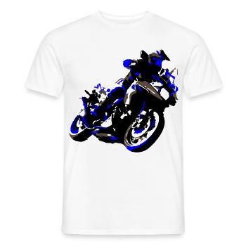 Travel Enduro - Men's T-Shirt - white - Front - AI Model Male 178 dark (178cm)