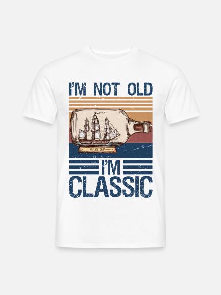 I'm not old I'm classic Cruising Cruise Retro  - Männer T-Shirt - Weiß