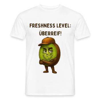 Überreife Kiwiheld - Männer T-Shirt - Weiß - Vorne - AI Model Male 178 dark (178cm)
