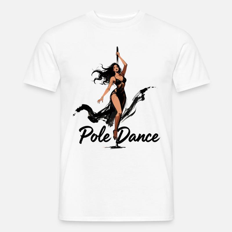 Pole Dance Poledancerin ästhetisch Geschenk - Männer T-Shirt - Weiß