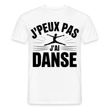 Ich kann nicht, ich habe Tanz - Männer T-Shirt - Weiß - Vorne - AI Model Male 178 dark (178cm)