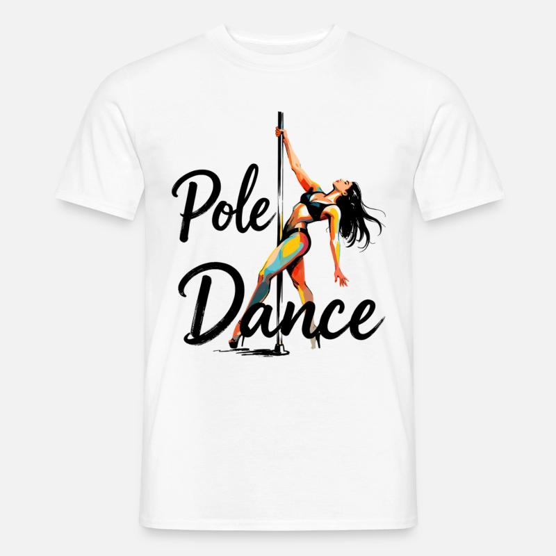 Pole Dance Poledancerin ästhetisch Geschenk - Männer T-Shirt - Weiß