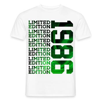 LIMITED EDITION 1986 40 YEARS 40TH BIRTHDAY - Men's T-Shirt - white - Front - AI Model Male 178 dark (178cm)