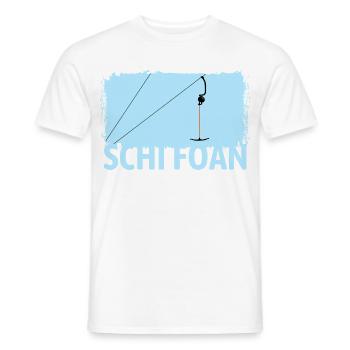 Ankerlift | Ski Foan, Ski, Sports d’hiver, Forfaits de ski - T-shirt homme - blanc - Devant - AI Model Male 178 dark (178cm)