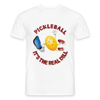 Pickleball: Es ist der wahre Dill - Männer T-Shirt - Weiß - Vorne - AI Model Male 178 dark (178cm)