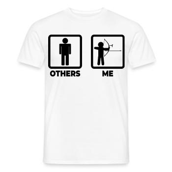 Lustiger Bogensportler - Männer T-Shirt - Weiß - Vorne - AI Model Male 178 dark (178cm)