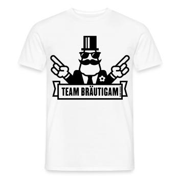 Signaux de main pour l’équipe de marié (enterrement de vie de garçon Enterrement de vie de garçon / 1C) - T-shirt homme - blanc - Devant - AI Model Male 178 dark (178cm)