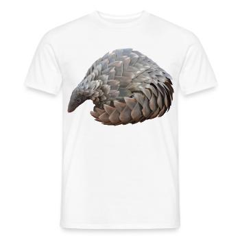 Pangolin Hand Drawn - Men's T-Shirt - white - Front - AI Model Male 178 dark (178cm)