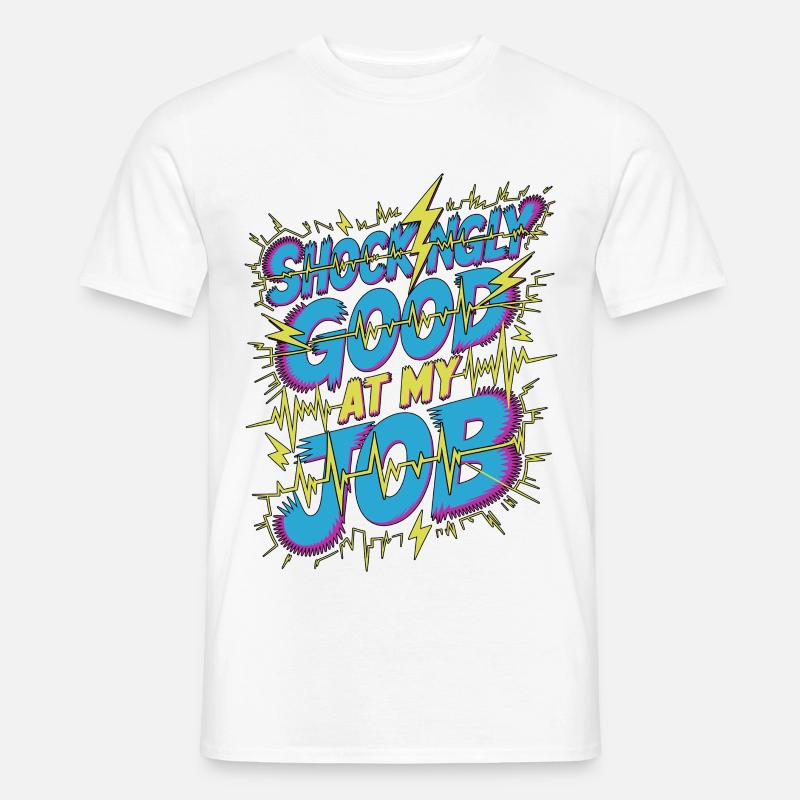 Cardiac Tech Shockingly Good Pacemaker Technician - Men's T-shirt - white