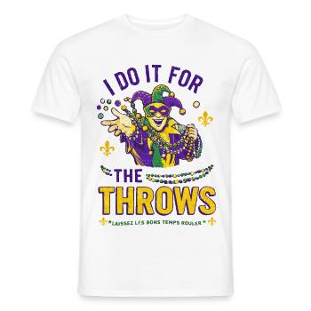 Mardi Gras Jester Beads - Men's T-Shirt - white - Front - AI Model Male 178 dark (178cm)
