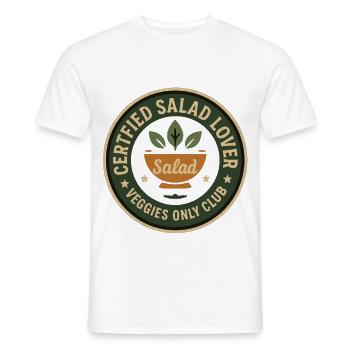 Amateur de salade - T-shirt homme - blanc - Devant - AI Model Male 178 dark (178cm)