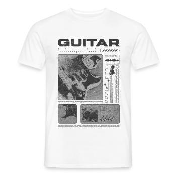Guitariste Guitariste Rock Musicien streetwear - T-shirt homme - blanc - Devant - AI Model Male 178 dark (178cm)