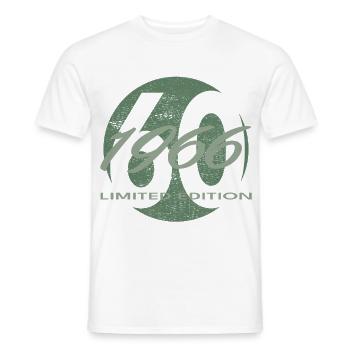 60e anniversaire 1966 cadeau pour hommes et femmes - T-shirt homme - blanc - Devant - AI Model Male 178 dark (178cm)