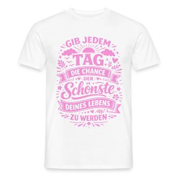 The chance to be the most beautiful day of your life - Men's T-Shirt - white - Front - AI Model Male 178 dark (178cm)