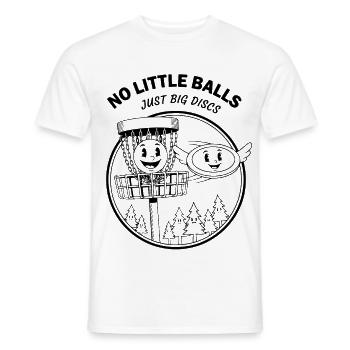 Pas de petites balles, juste de gros disques, drôle de disc golf - T-shirt homme - blanc - Devant - AI Model Male 178 dark (178cm)