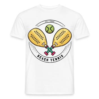 I can't I have padel - Men's T-Shirt - white - Front - AI Model Male 178 dark (178cm)