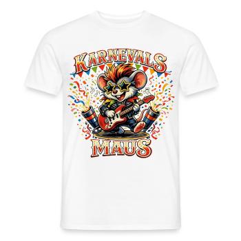 Jupe de souris de carnaval de Cologne Alaaf Drôle - T-shirt homme - blanc - Devant - AI Model Male 178 dark (178cm)