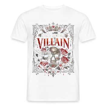 Dark Romance Booktok Dibs On The Villain - Men's T-Shirt - white - Front - AI Model Male 178 dark (178cm)