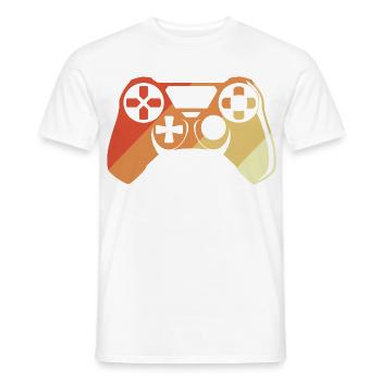 Vintage Gamepad - Männer T-Shirt - Weiß - Vorne - AI Model Male 178 dark (178cm)