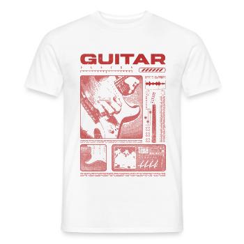 Guitariste Guitariste Rock Musicien streetwear - T-shirt homme - blanc - Devant - AI Model Male 178 dark (178cm)