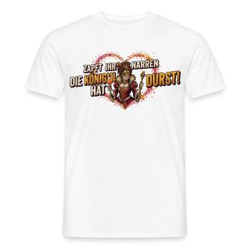 Fasching Kostüm Frauen Konfetti Königin Hat Durst - Männer T-Shirt - Weiß - Vorne - AI Model Male 178 dark (178cm)