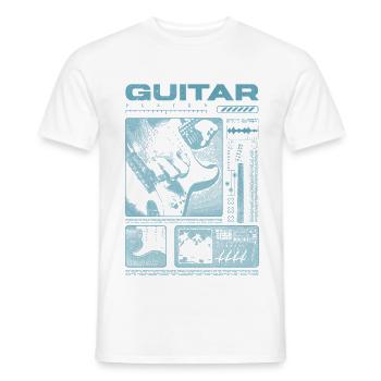 Guitariste Guitariste Rock Musicien streetwear - T-shirt homme - blanc - Devant - AI Model Male 178 dark (178cm)