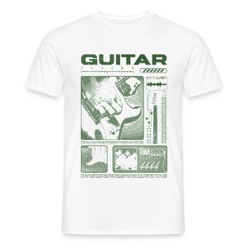 Guitariste Guitariste Rock Musicien streetwear - T-shirt homme - blanc - Devant - AI Model Male 178 dark (178cm)