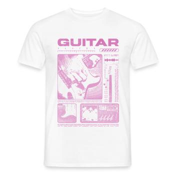 Guitariste Guitariste Rock Musicien streetwear - T-shirt homme - blanc - Devant - AI Model Male 178 dark (178cm)